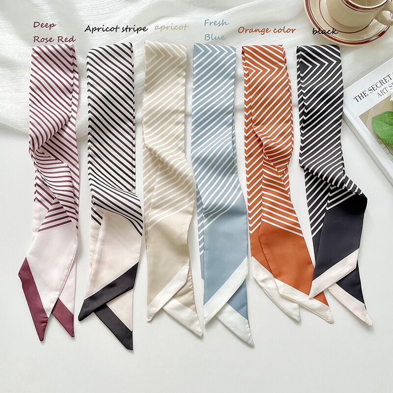 1 Piece Classic Strip Stainless Steel Women's Bandana 2