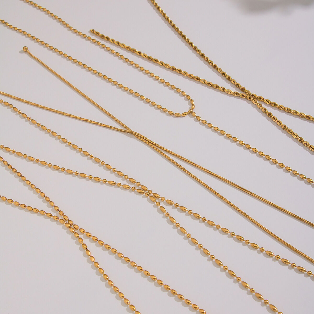 1 Piece Y-shape Chain Stainless Steel Waterproof Necklace Picture4