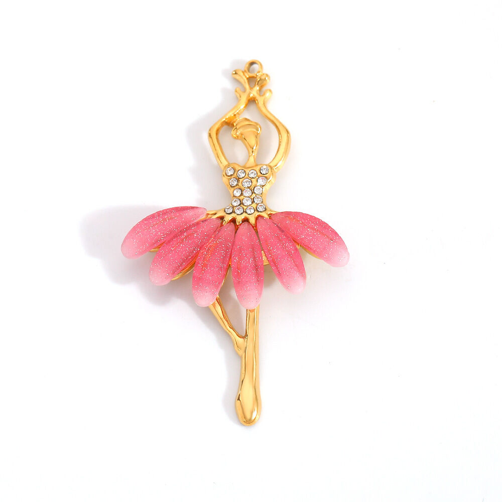 1 Piece DIY Bow Knot Turtle Circle Butterfly Moon Shell Stainless Steel Waterproof Pendant h5 Picture2