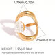 Gold Color/One Size/Ring Style 1