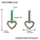 Txf455-Steel Green Zircon Earrings Picture16