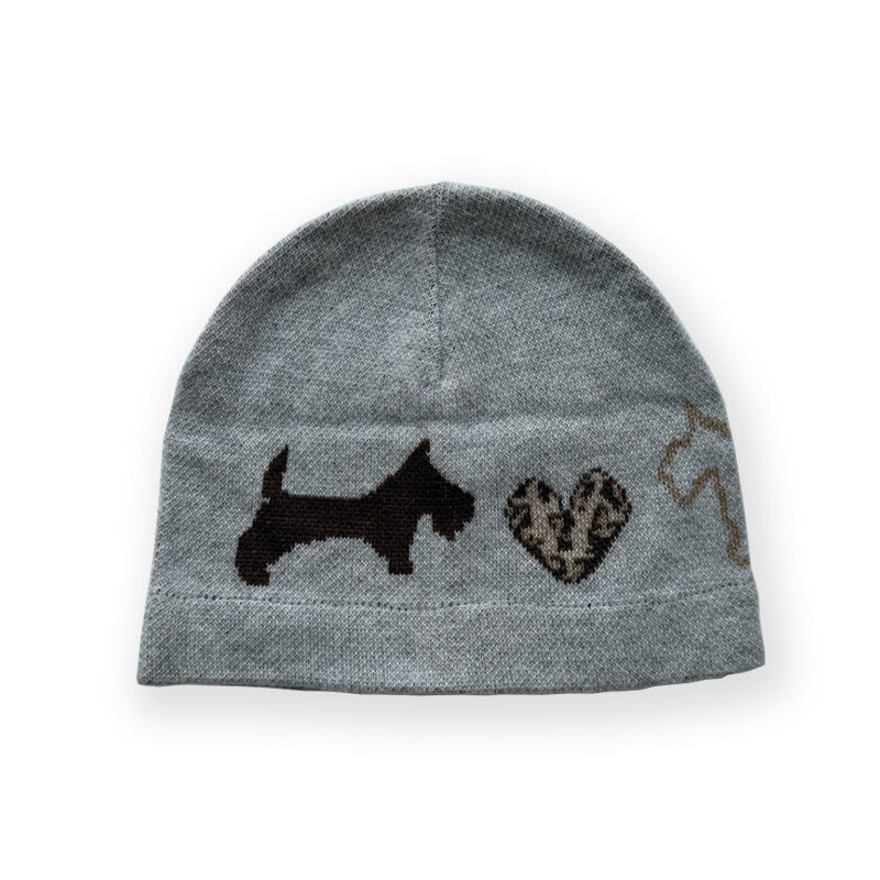 1 Piece Cute Heart Leopard Pattern Wool Blend Knitted Hat