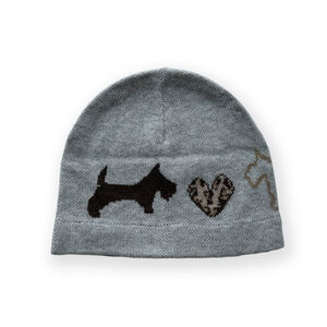 1 Piece Cute Heart Leopard Pattern Wool Blend Knitted Hat h5
