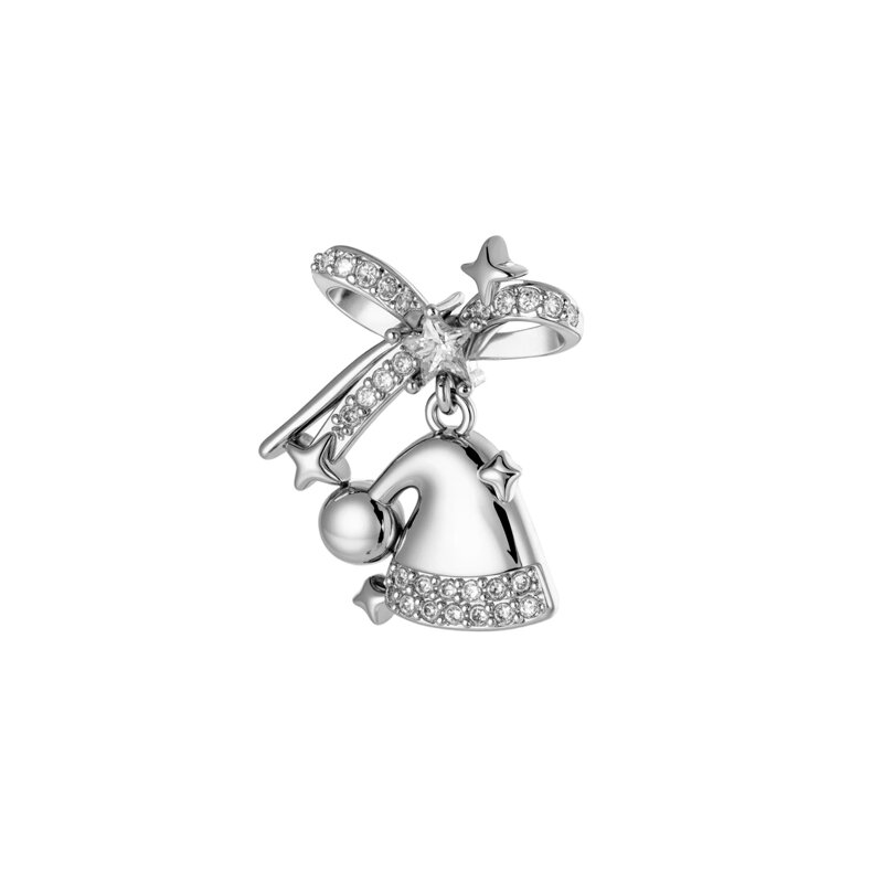 1 Piece Christmas Copper Zircon Women's Piercing Earrings Picture5