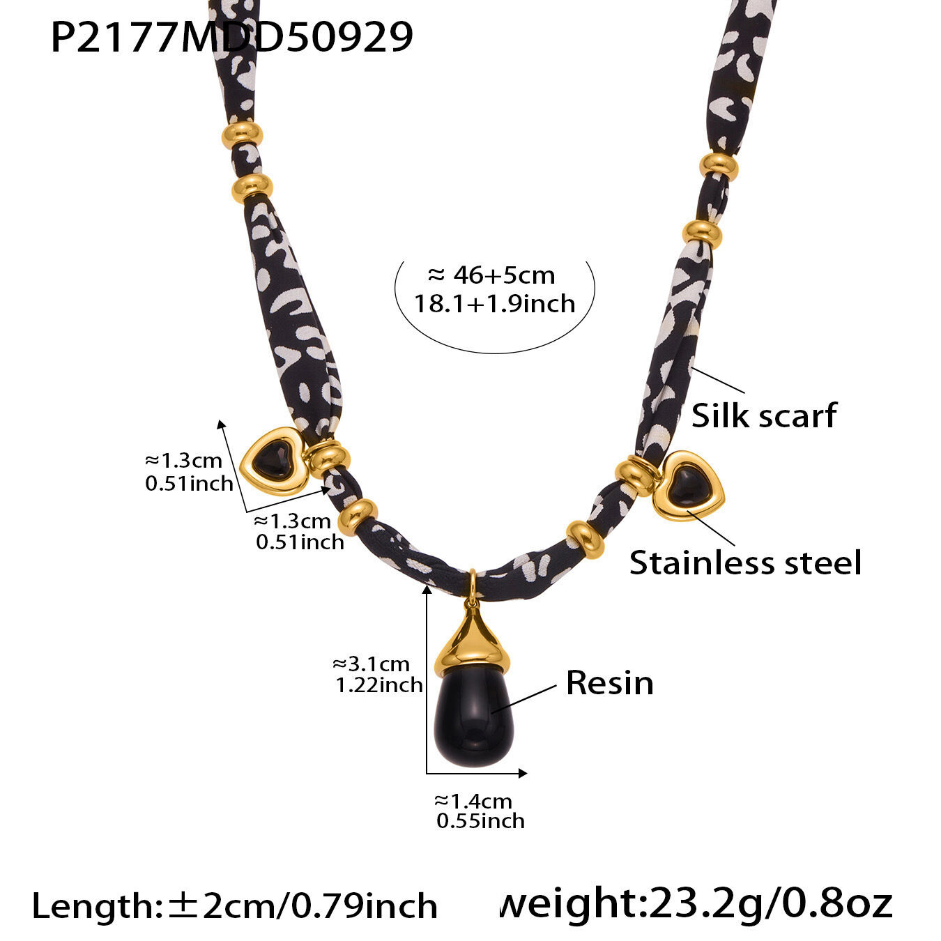 P2177-Collana in oro 46+5cm Immagine3
