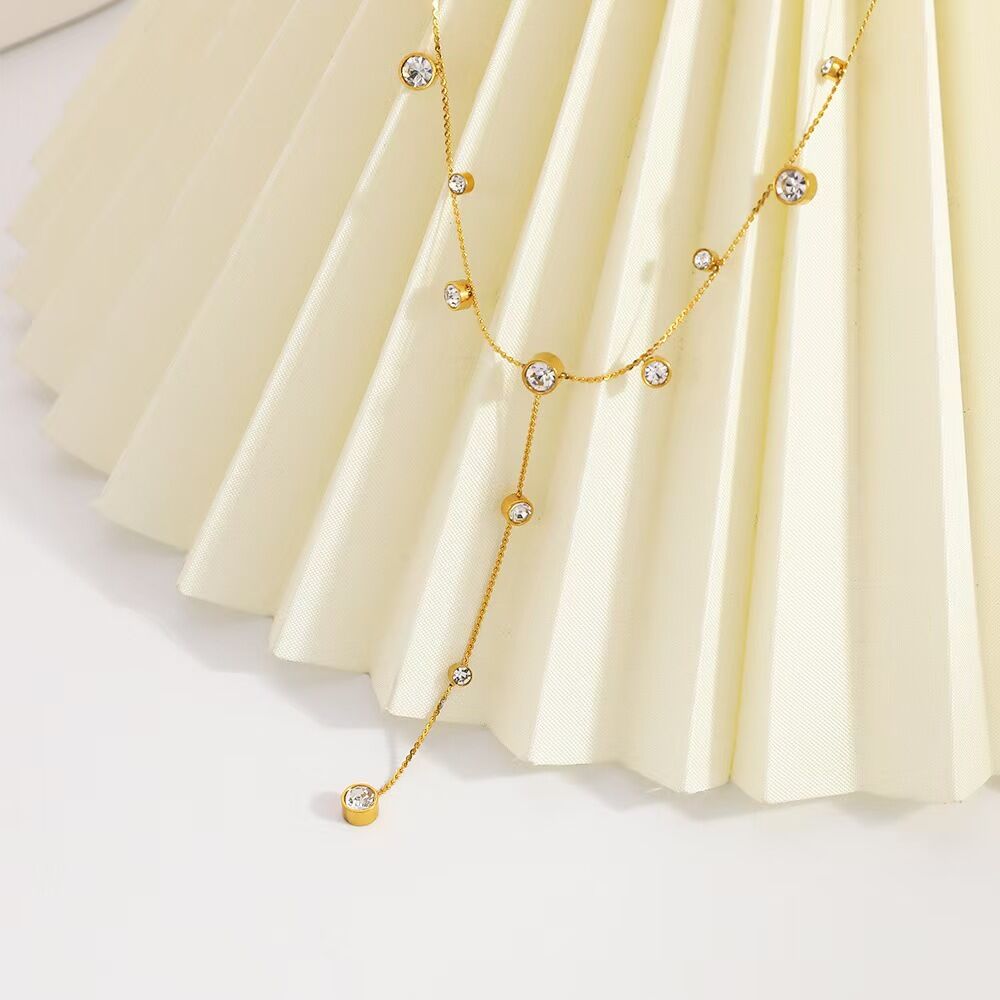 1 Piece Simple  Daily Heart Stainless Steel Waterproof Women's Chain Necklaces