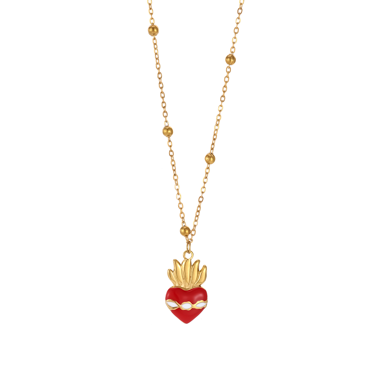 1 Piece Gorgeous Strawberry Stainless Steel Waterproof Women's Pendant Necklaces Picture6