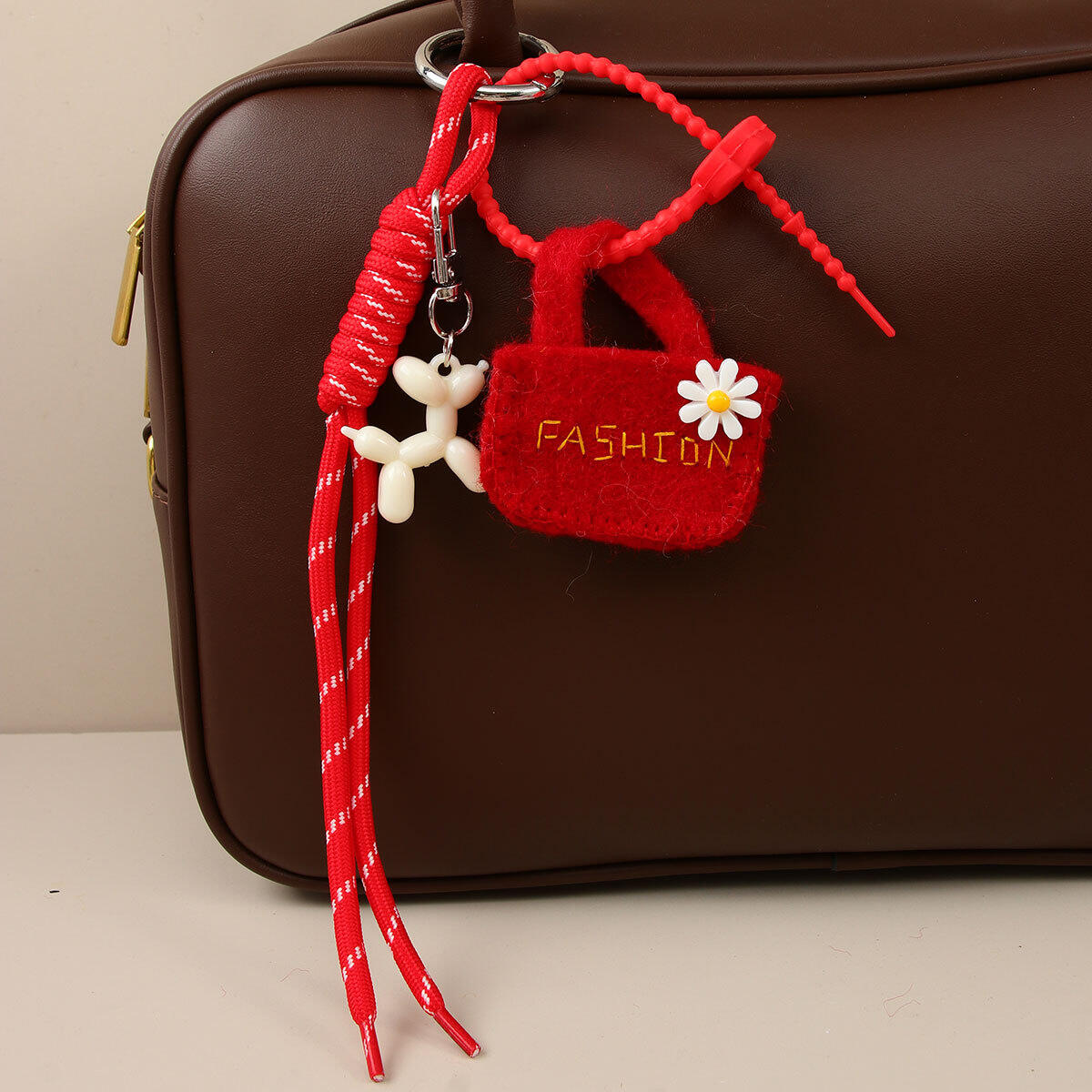 1 Piece Felt Mini Bag with Cute Dog Women's Bag Charms h5 Picture3