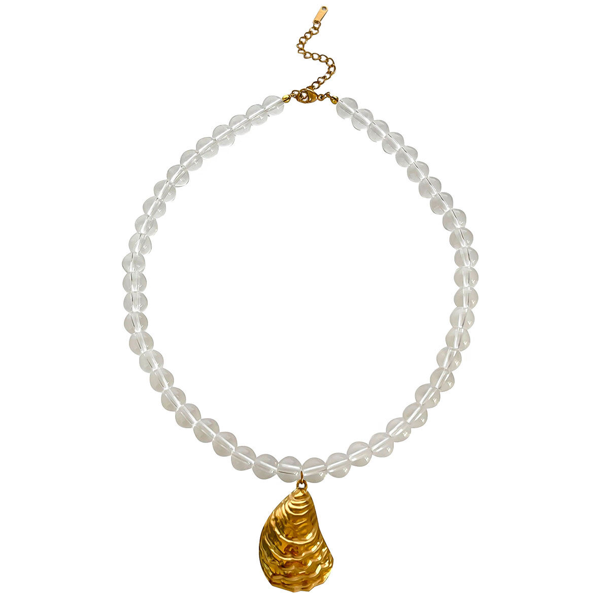 Witte kralenketting 