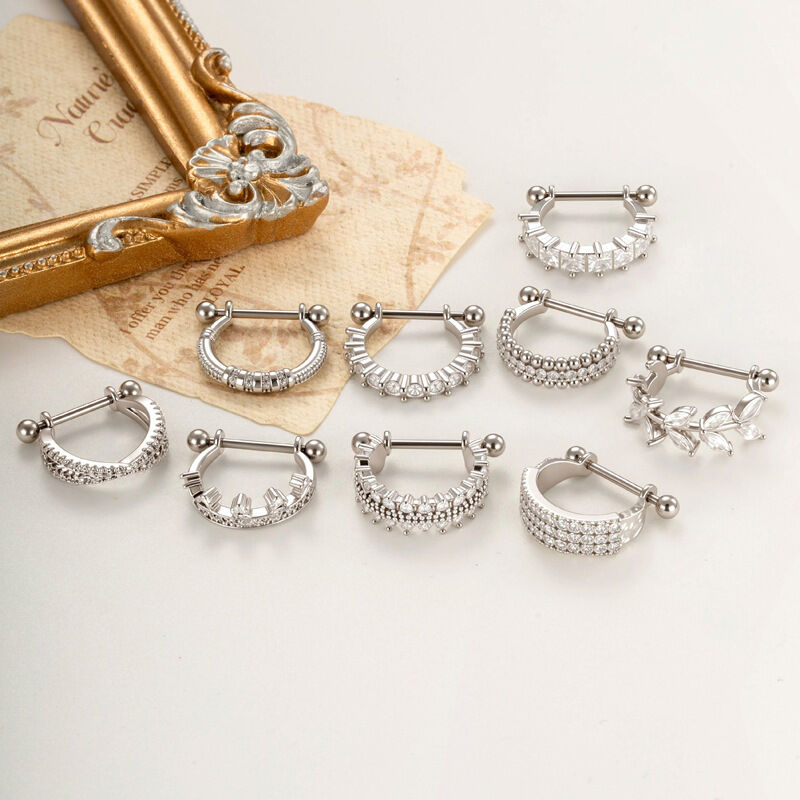 1 pezzo semplice orecchini da donna con corona in rame e zirconi color oro 2