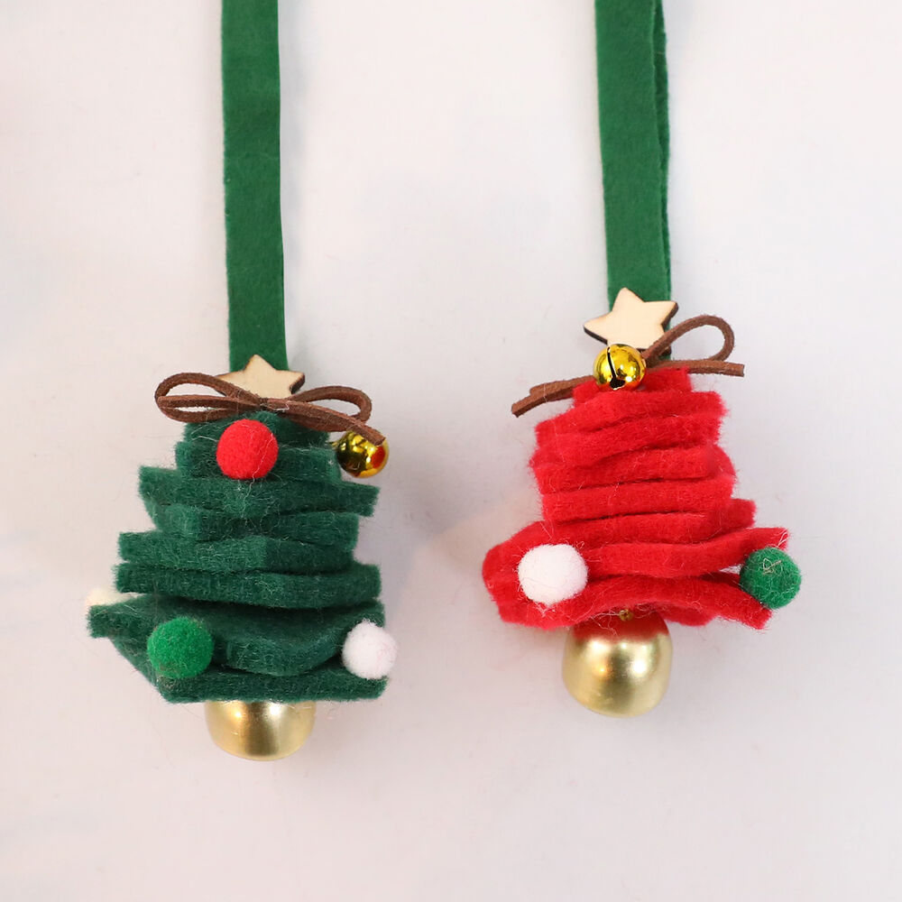 1 pezzo di classico albero di Natale in feltro di lana per feste h5Immagine4