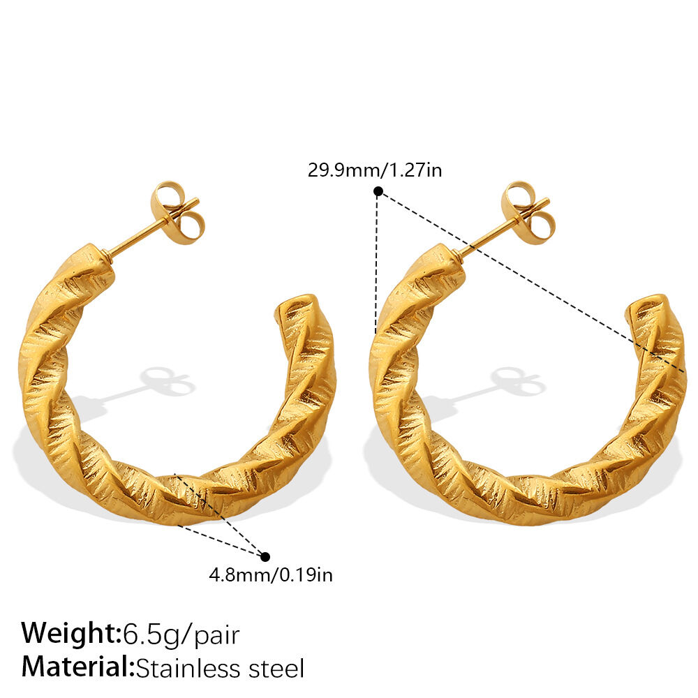 Eh1275G Gold Earrings Picture3