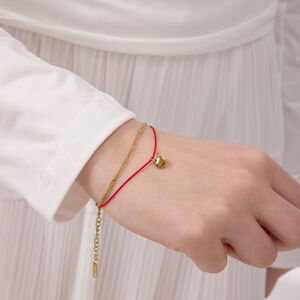 1 Piece Romantic Heart Stainless Steel Waterproof Gold Color Women's Charm Bracelets h5 Picture4