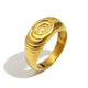 Anillo con huella dactilar - Oro/número 6 Imagen7