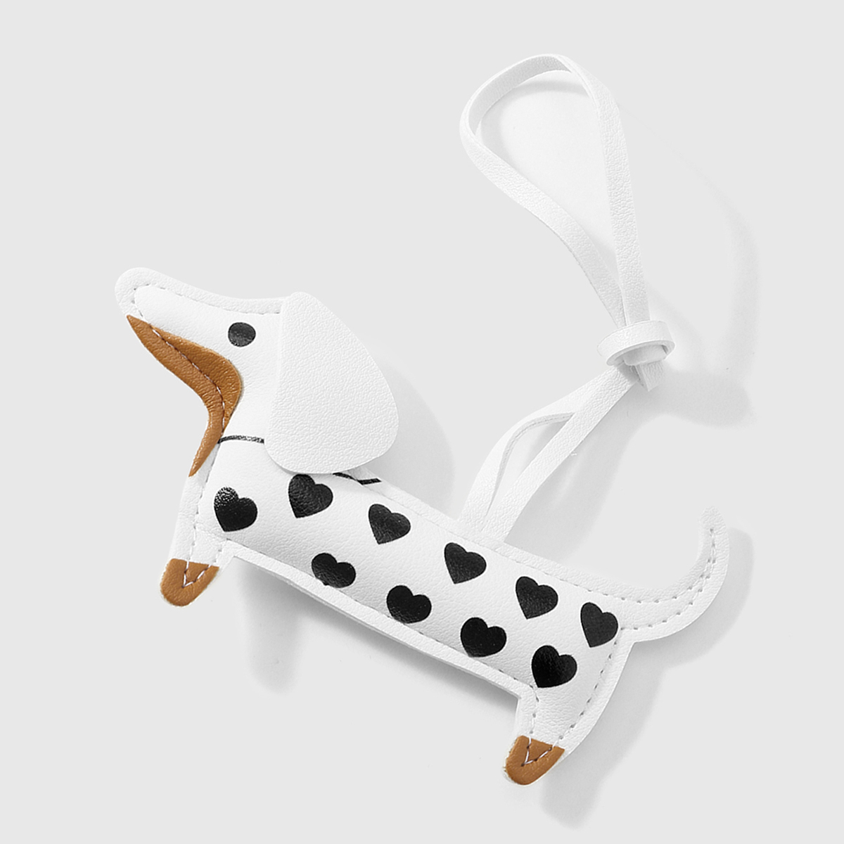 1 Piece Dachshund Cartoon Leather Women's Bag Charms 2