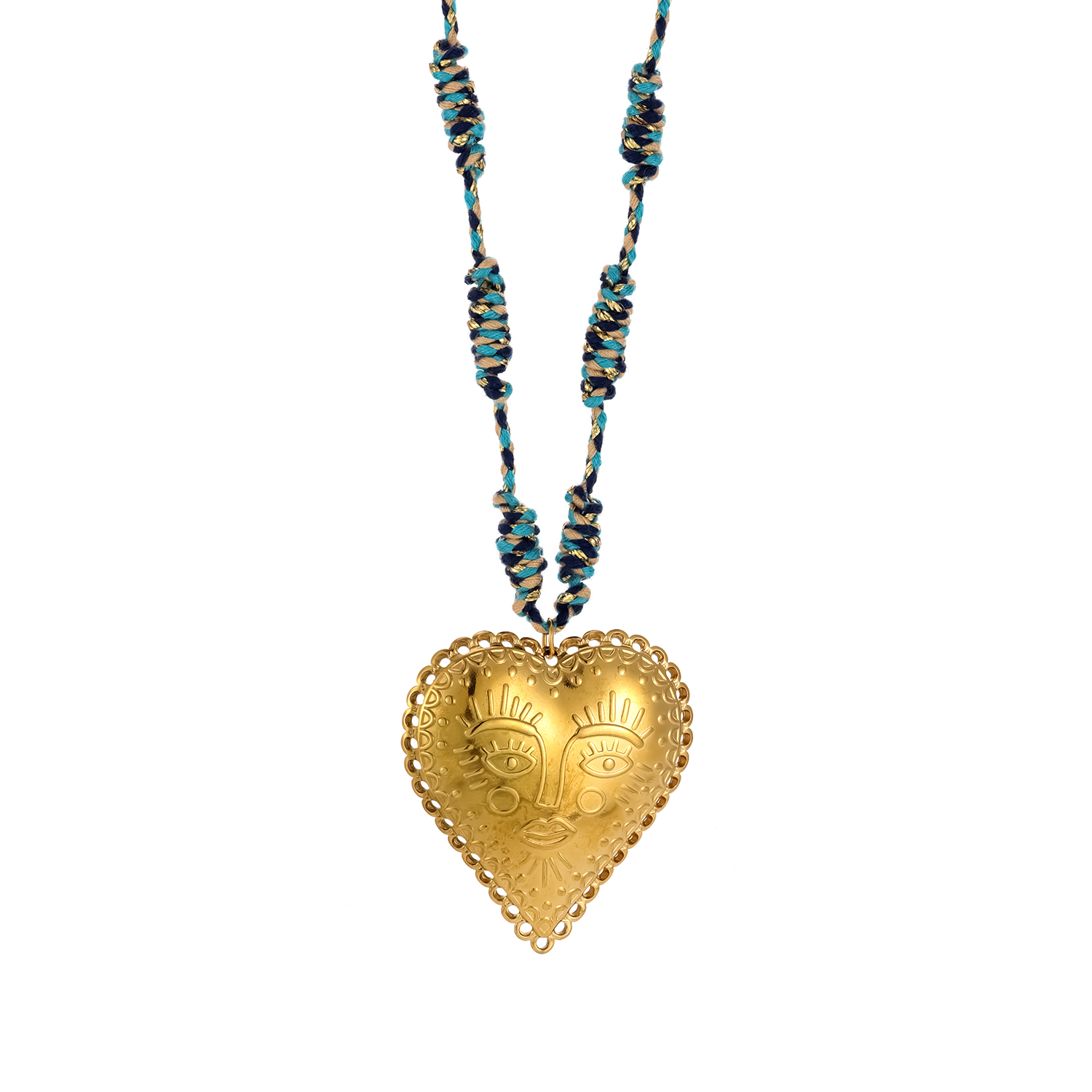 1 Piece Romantic Heart Stainless Steel Waterproof Women's Pendant Necklaces