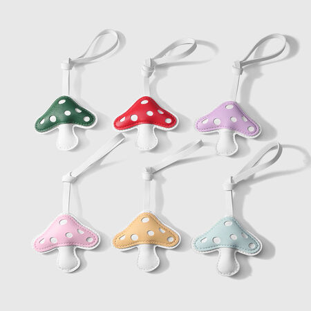 1 Piece Colorful Mushroom Leather Women's Bag Charms 2