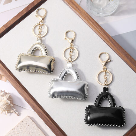 1 Piece Delicate Metallic Color Leather Women's Bag Charms 2