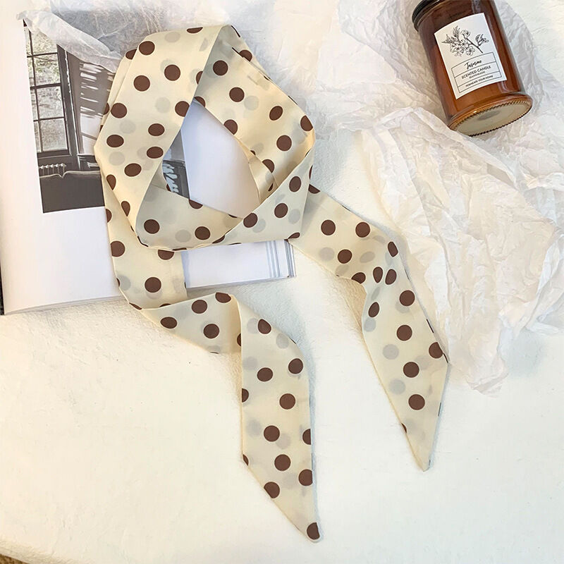 1 pezzo di bandana classica a pois in poliestere da donna Immagine3