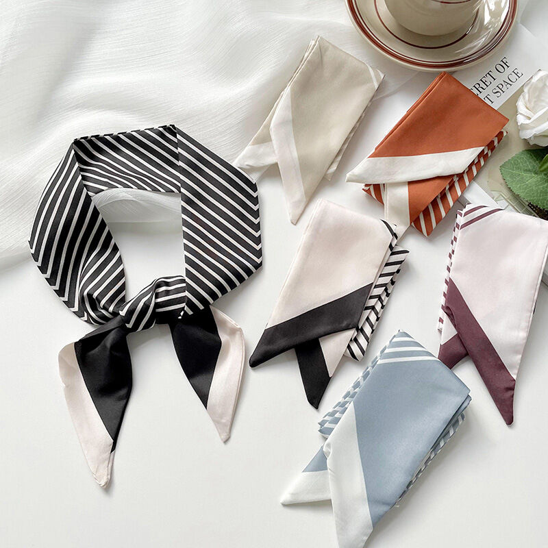 1 Piece Classic Strip Stainless Steel Women's Bandana