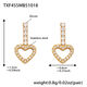 Txf455-Golden White Zircon Earrings Picture13