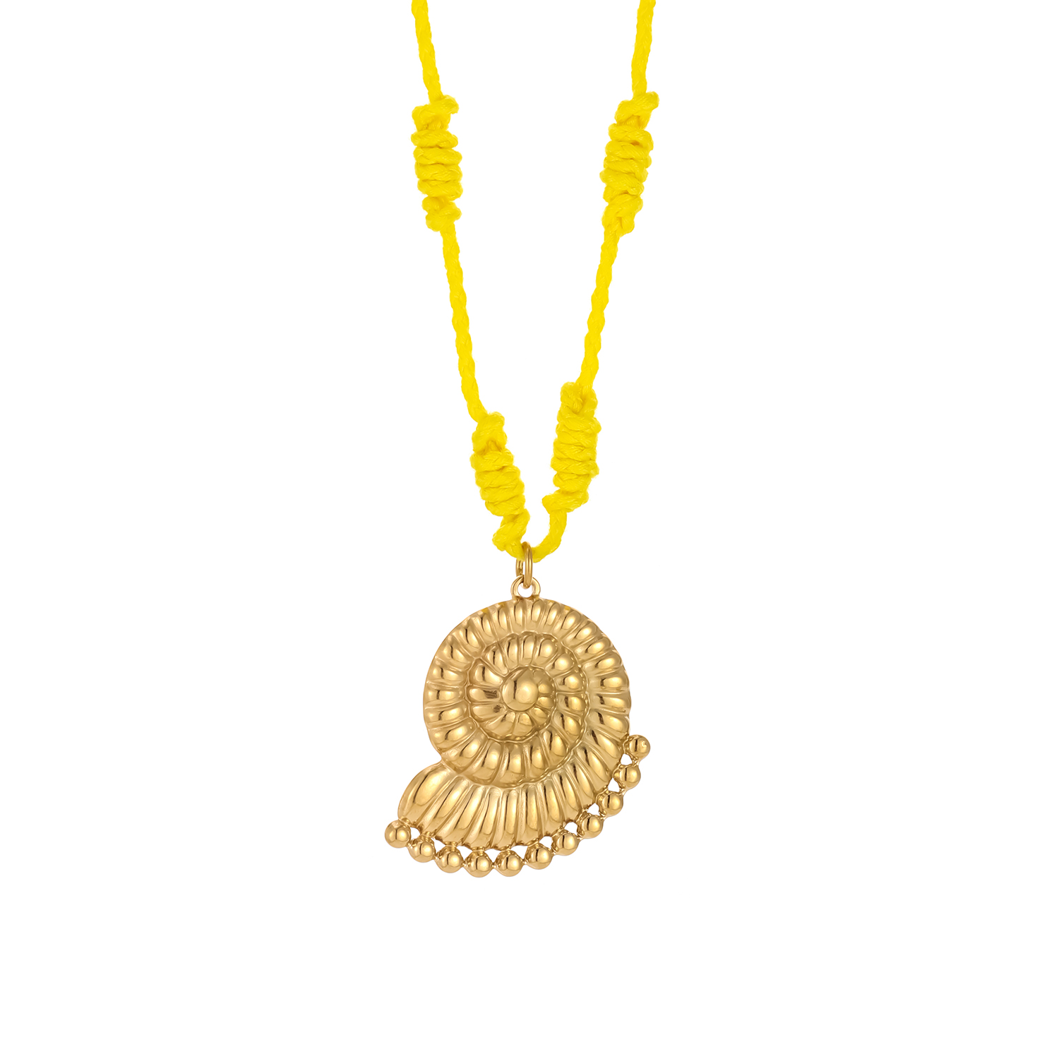 1 Piece Charming Shell Stainless Steel Waterproof Gold Color Women's Pendant Necklaces Picture6