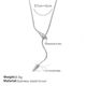Xl819Wes White Zirconium Silver Necklace Picture4