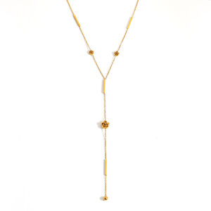 1 Piece Simple Devil's Eye Star Moon Stainless Steel Waterproof Women's Chain Necklaces h5 Picture4