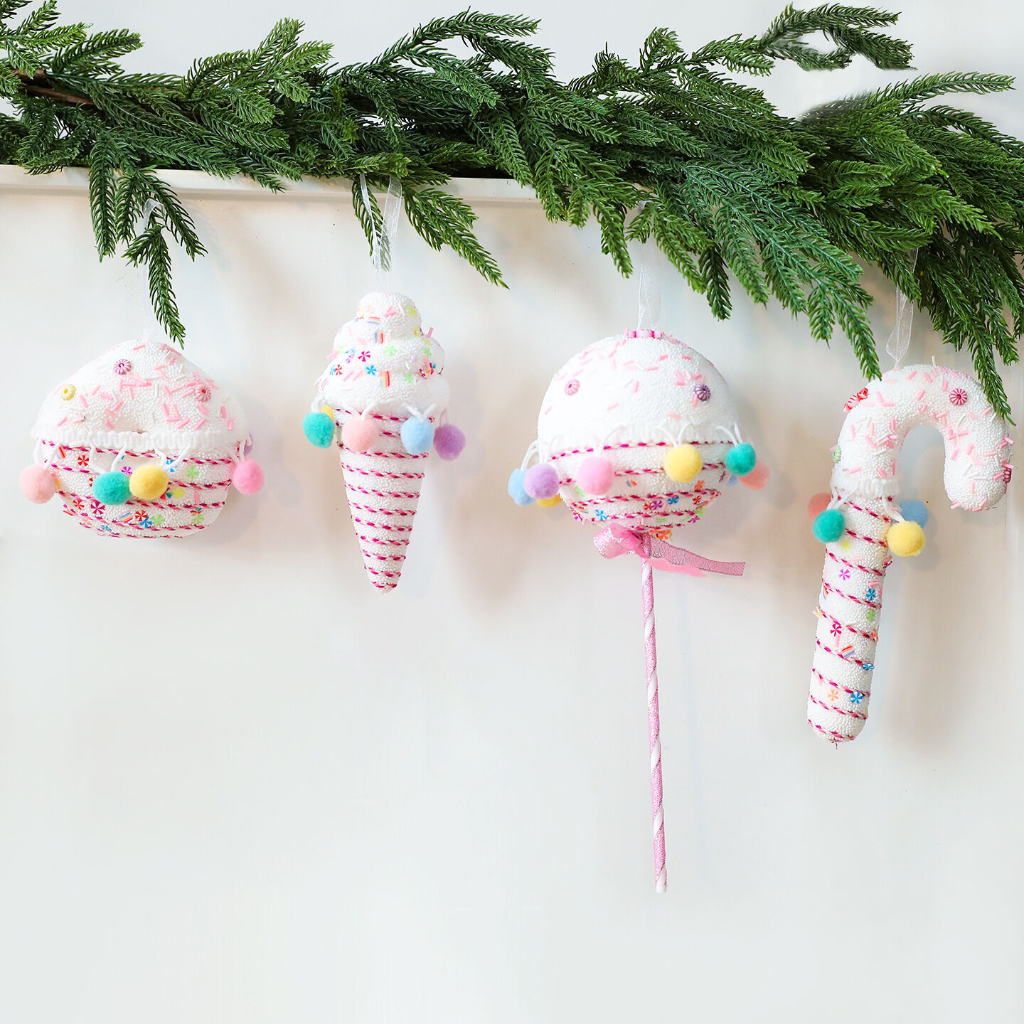 1 Stück Weihnachtsessen, weiße Styropor-Partyartikel h5 Bild2