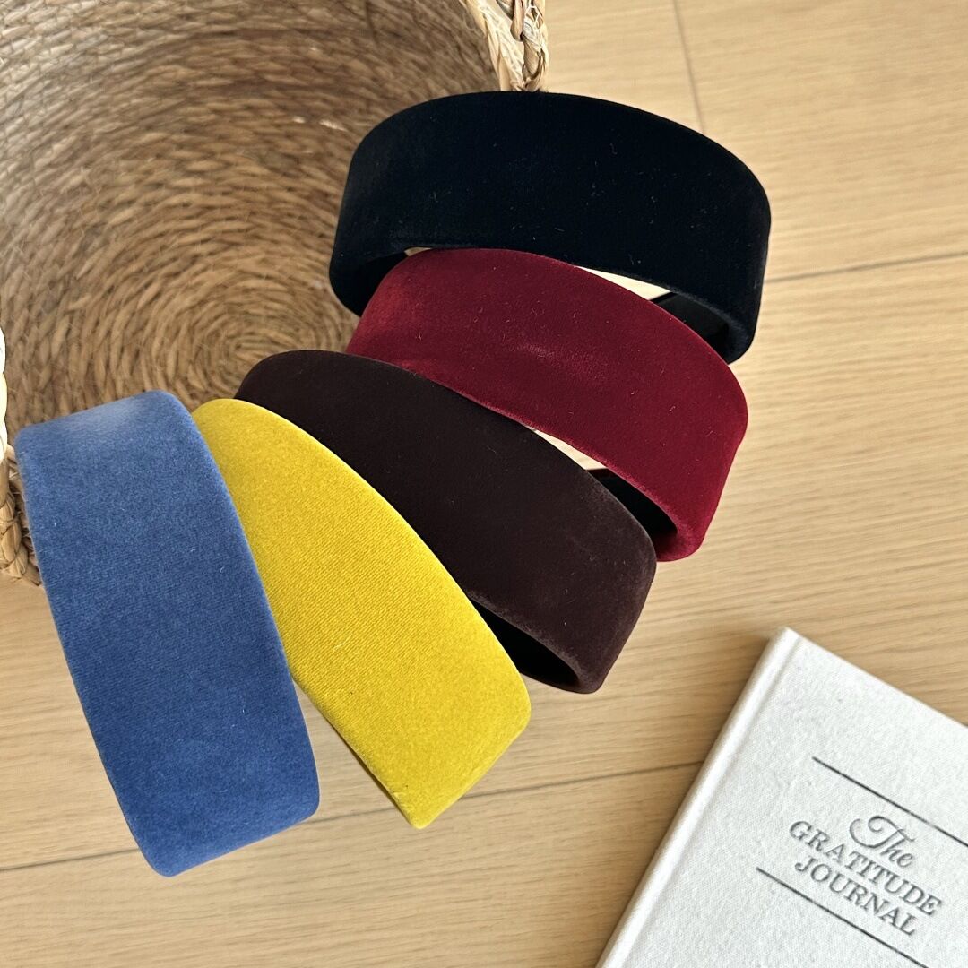 1 Piece Fashio Simple Wide Brimmed Velvet Women's Hair Bands h5 Picture2