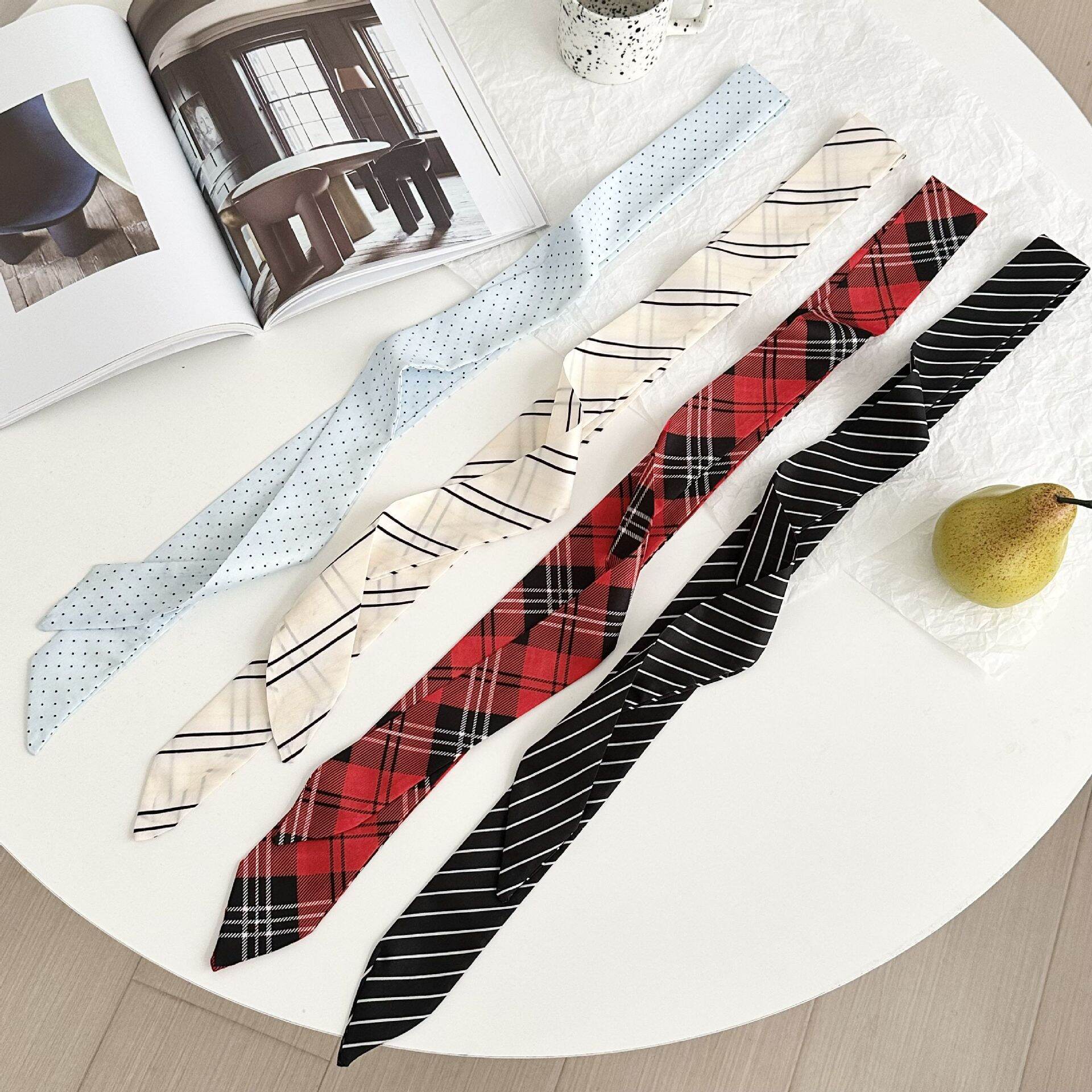 1 Piece Stylish Plaid Polyester Women's Bandana