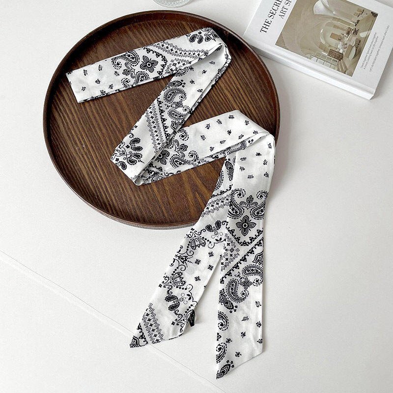 1 Parça Klasik Paisley Desenli Polyester Kadın Bandanası h5 Resim4