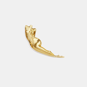 1 Piece Human Body Sculpture Stainless Steel Waterproof Gold Color Brooch h5 Picture5