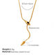 Xl819Bkg Black Zirconium Gold Necklace