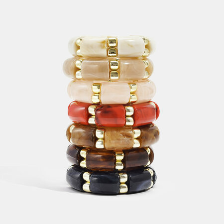 1 Piece Acrylic Beads Bangle