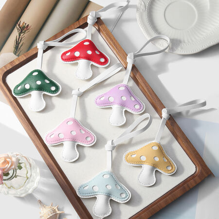 1 Piece Colorful Mushroom Leather Women's Bag Charms