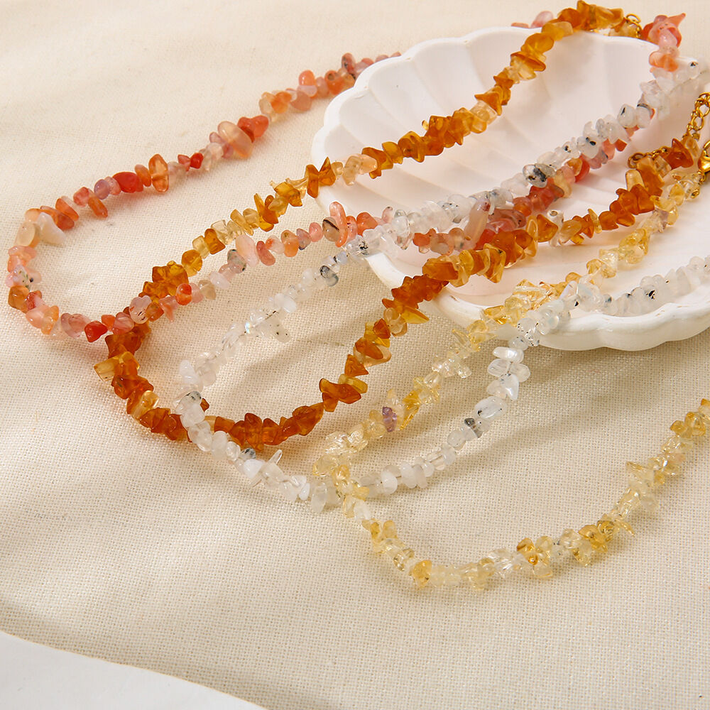 1 Stück unregelmäßig geformte Perlen Natursteine Damenschmuck-Sets 2