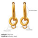 EH1263G effen oorbellen Afbeelding11