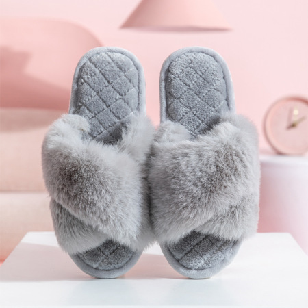 1 Çift Düz Renk Ev Peluş Terliği