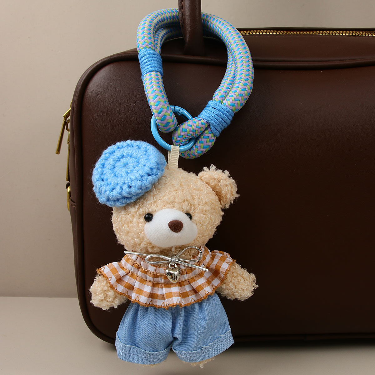 1 PieceHand Made Cute Furry Little Bear Women's Bag charms