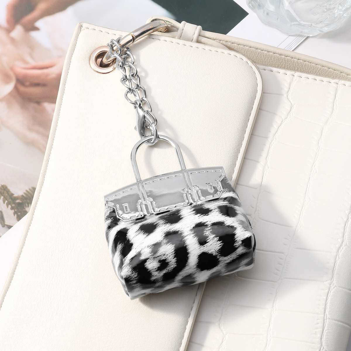 1 Piece Leopard Print Leather Women's Bag Charms h5 Picture7