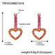 Txf455-Golden Red Zircon Earrings Picture17
