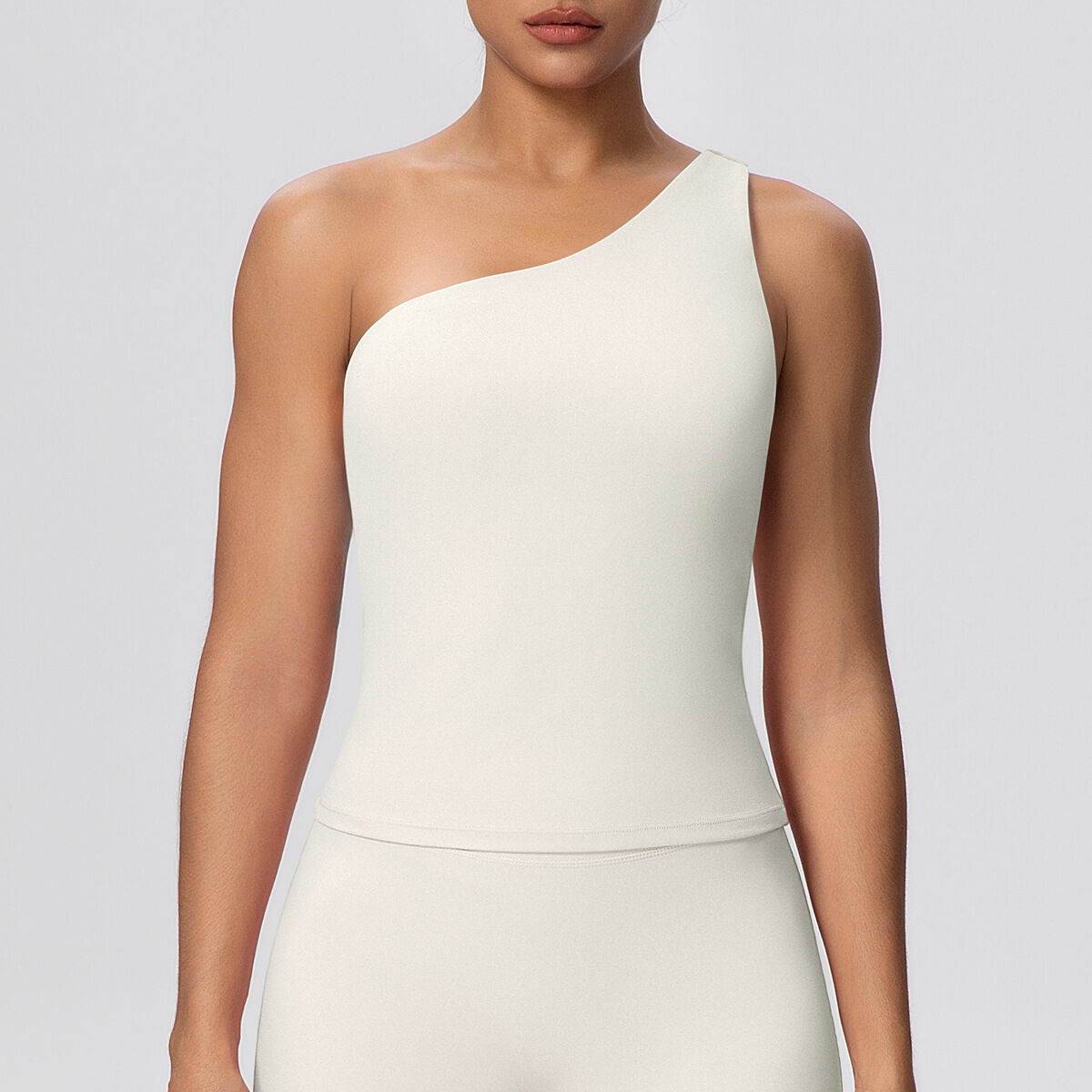 7129 One-Shoulder Vest - Light Ivory/S Picture13
