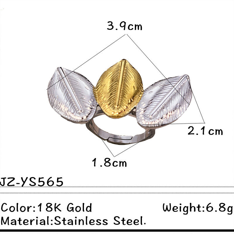 1 Piece Flower Shape Stainless Steel Waterproof Mixed Color Cuff Bracelet h5
