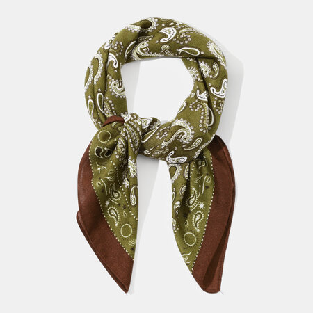 1 stuk retro polyester bandana met gemengd paisleypatroon 2