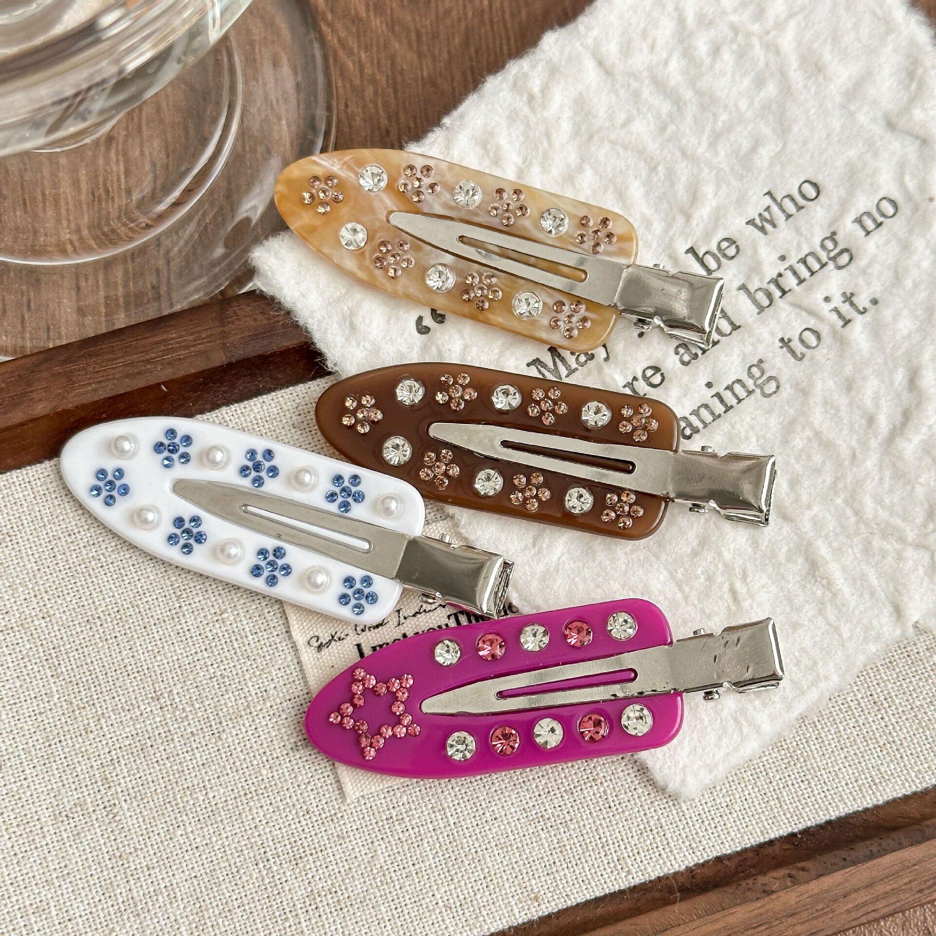 1 Piece Delicate Flower Acetate Women's Hair Clips