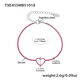 Txe455-Steel Red Zircon Bracelet 16+5Cm Picture12