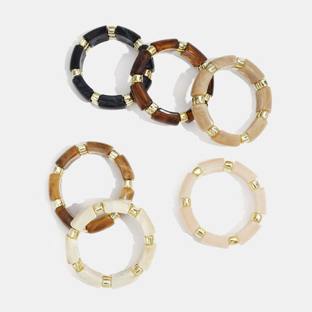 1 Piece Acrylic Beads Bangle 2