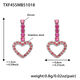Txf455-Steel Red Zircon Earrings Picture18