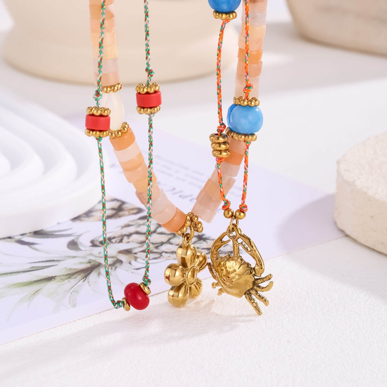 1 Piece Elegant Beads Natural Stones Women's Pendant Necklaces Picture4